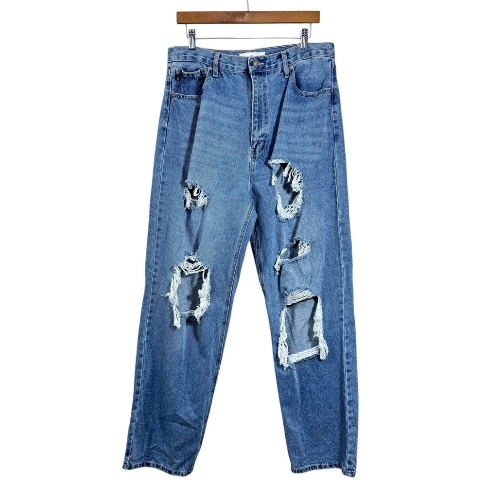 Kancan Wide Leg Jeans 15 31 Baggy Chill Kyla Ultra Hi Rise Ripped Streetwear 90s